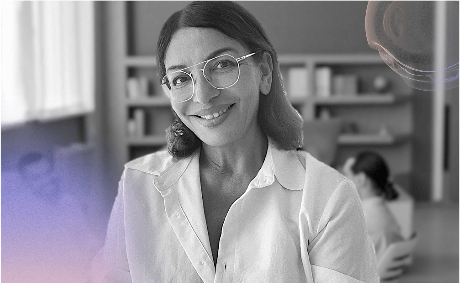 Therapeutin Dilek Beuth Patienten im Hintergrund SW V2